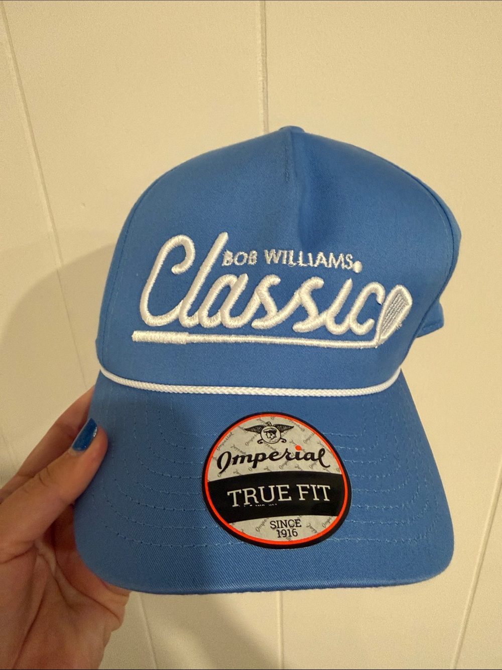 Bob Williams Classic Blue Baseball Cap - Sticker Still On